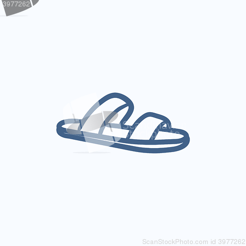 Image of Flip-flops sketch icon.