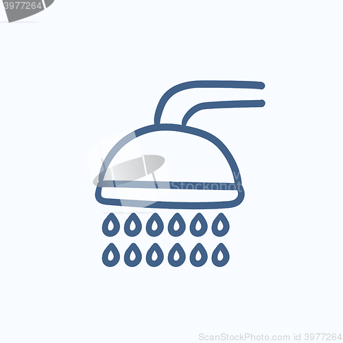 Image of Shower sketch icon.