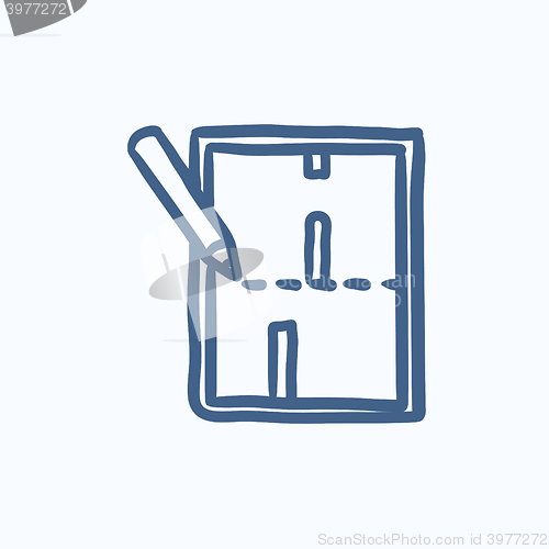 Image of Layout of the house sketch icon.