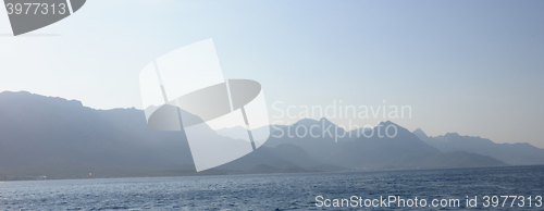 Image of mountains and sea