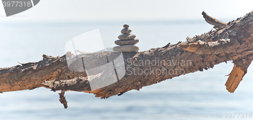 Image of balancing pebble tower