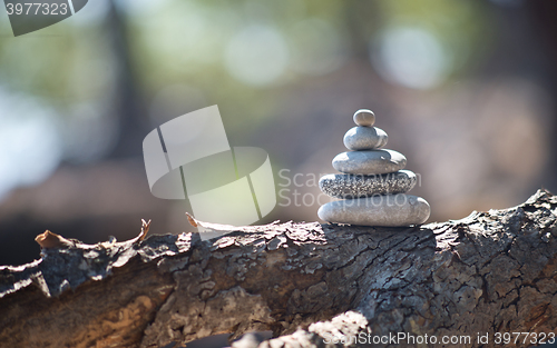 Image of balancing pebble tower
