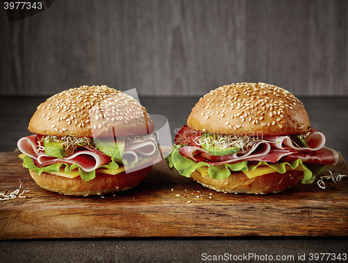 Image of two fresh sandwiches