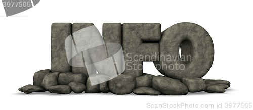 Image of stone word info - 3d rendering