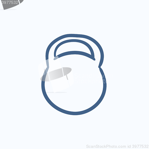 Image of Kettlebell sketch icon.