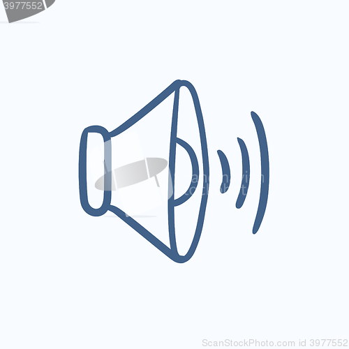 Image of Speaker volume sketch icon.