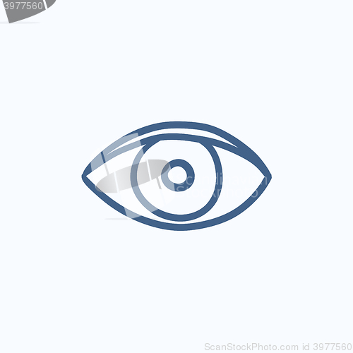 Image of Eye sketch icon.