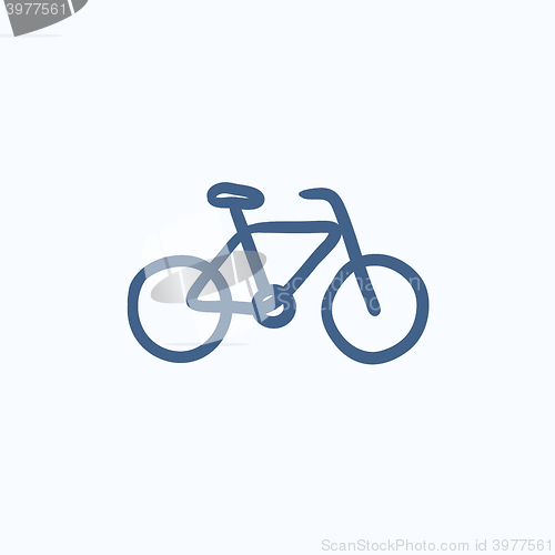 Image of Bicycle sketch icon.