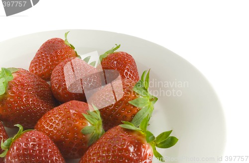 Image of strawberries on plate