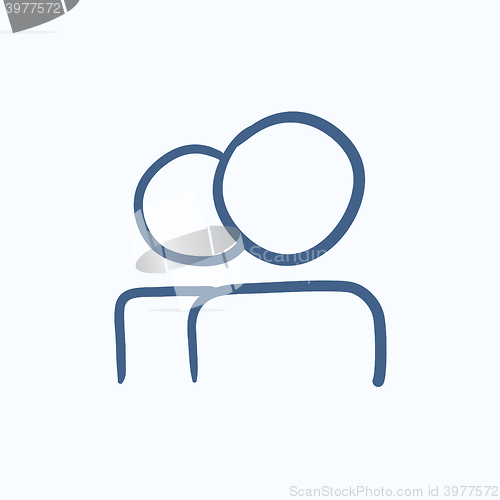 Image of People sketch icon.