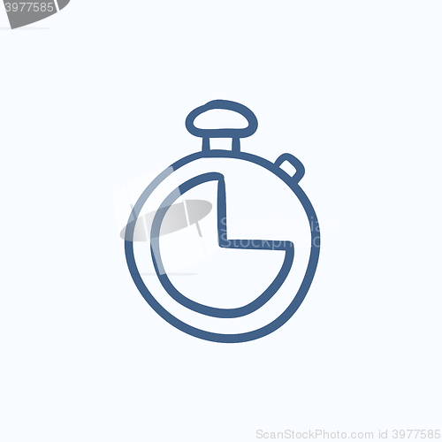 Image of Stopwatch sketch icon.