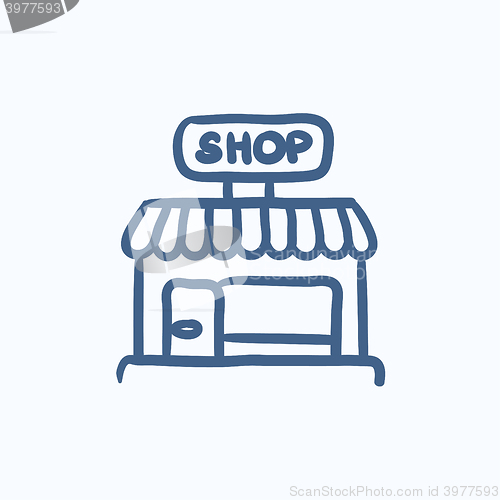 Image of Shop sketch icon.