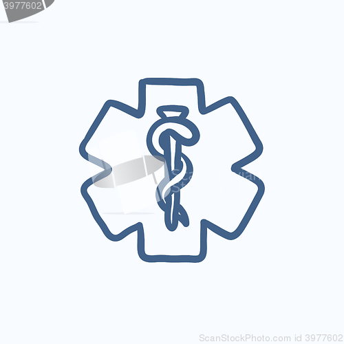 Image of Medical symbol sketch icon.