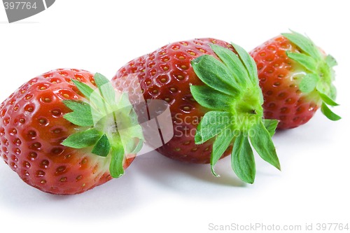 Image of three strawberries