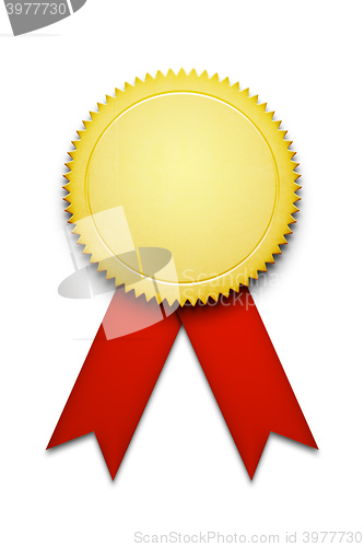Image of blank award ribbon badge