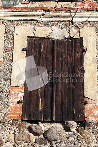 Image of close-up of old building  