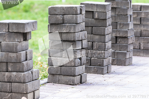 Image of paving tiles, close-up  