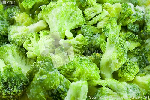 Image of frozen broccoli