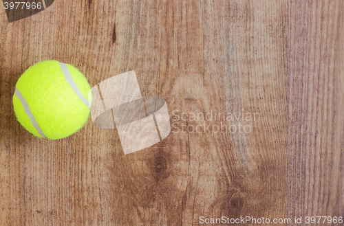 Image of close up of tennis ball