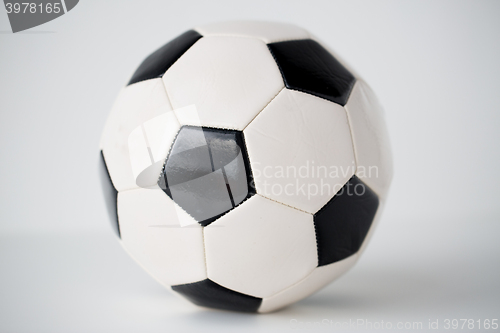 Image of close up of football or soccer ball