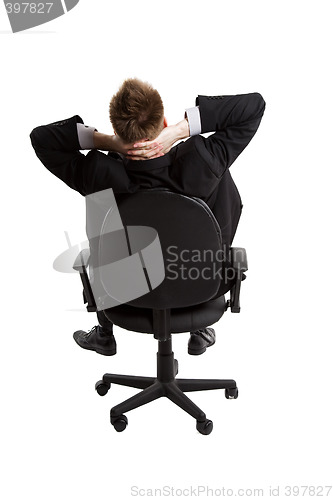 Image of Relaxing businessman