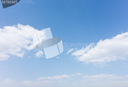 Image of blue sky backgound