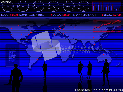 Image of Abstract modern and/or futuristic stock and market chart scenario