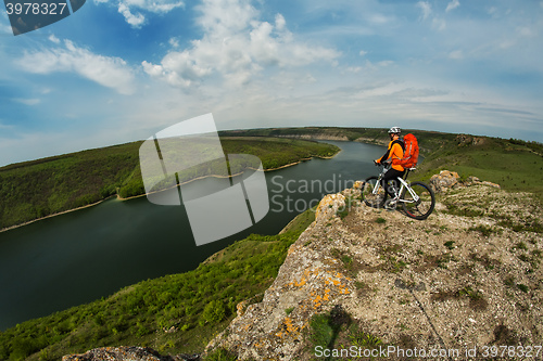 Image of Traveling by bike on a sunny day.