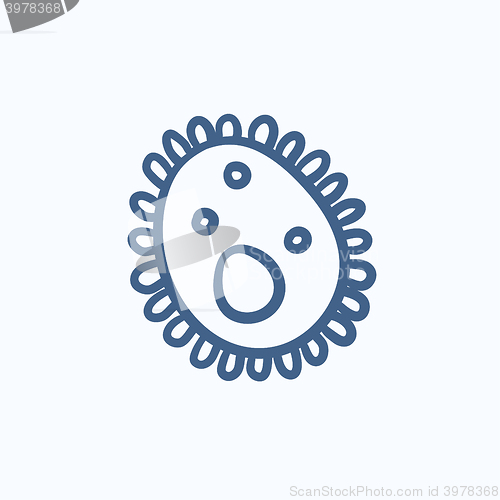 Image of Bacteria sketch icon.