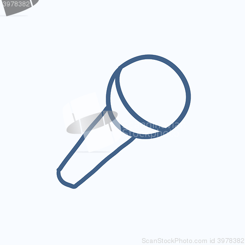 Image of Microphone sketch icon.