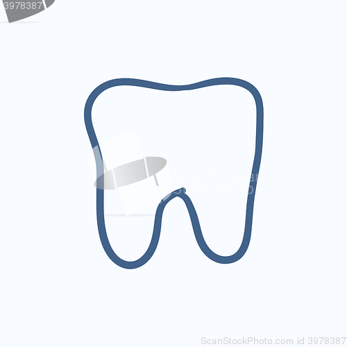 Image of Tooth sketch icon.