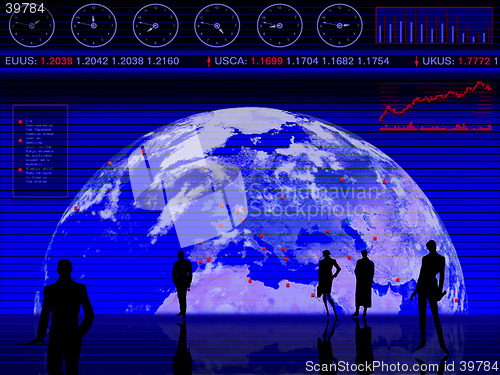 Image of Abstract modern and/or futuristic stock and market chart scenario