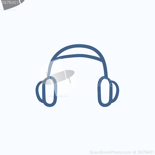 Image of Headphone sketch icon.