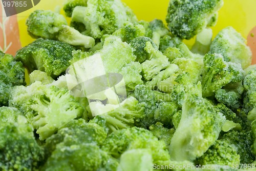 Image of frozen broccoli