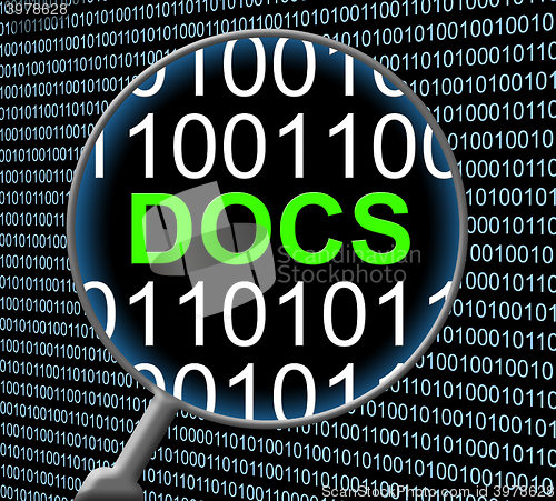 Image of Docs Online Represents Web Site And Computer