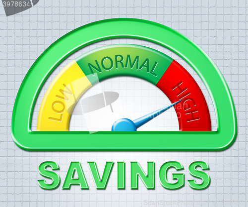 Image of High Savings Indicates Money Scale And Increase