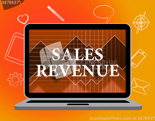 Image of Sales Revenue Represents Wages Profit And Salaries