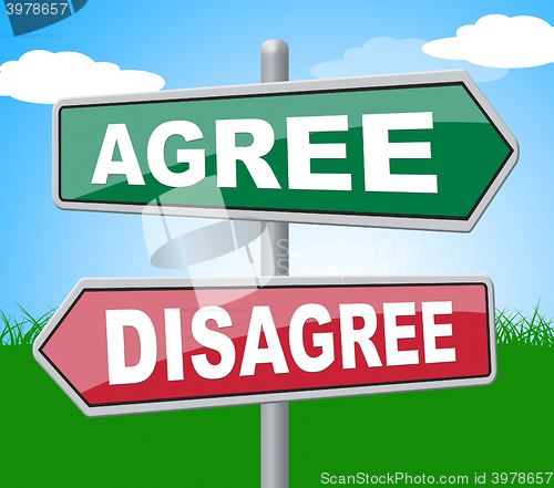 Image of Agree Disagree Means All Right And Ok