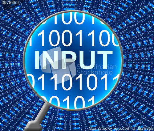 Image of Computer Input Indicates Keyboard Data And Monitor