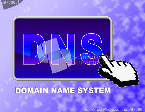 Image of Dns Button Shows Domain Name Server And Click