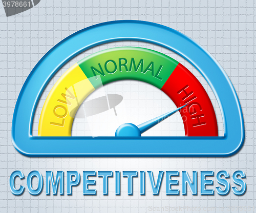 Image of High Competitiveness Indicates Measure Rival And Challenger