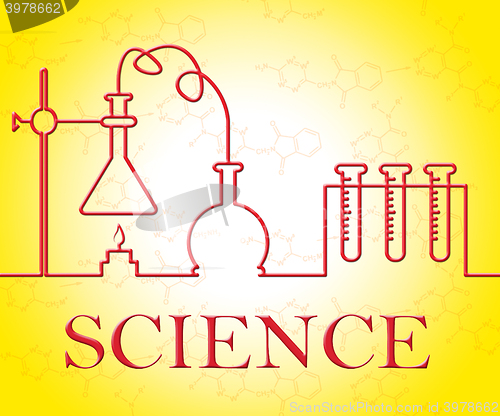 Image of Science Experiment Means Chemical Researcher And Studies