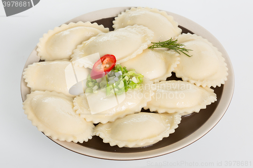 Image of Homemade traditional Russian Ukrainian dumplings