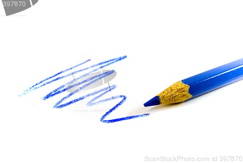Image of drawn blue zigzag