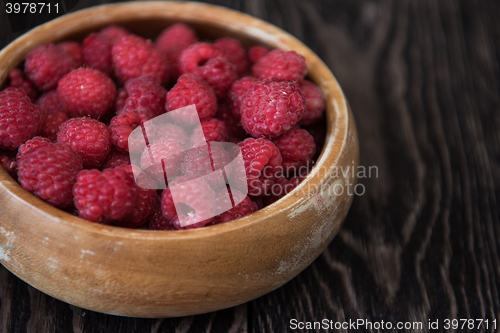 Image of Fresh ripe raspberry