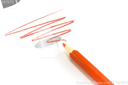 Image of drawn red zigzag