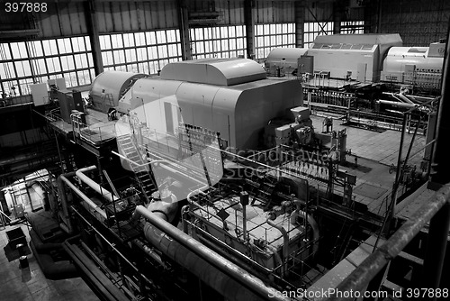 Image of Parts and details of an steam turbine