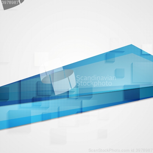 Image of Abstract blue concept tech background