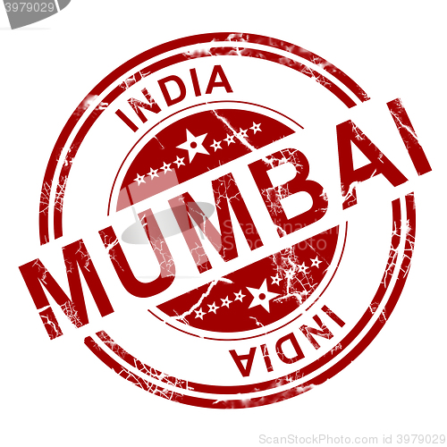 Image of Red Mumbai stamp 