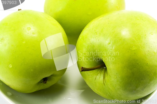 Image of three green apples
